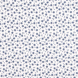 Tecido Popeline de Algodão Folhagem Azul - Ribes y Casals