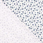 Tecido Popeline de Algodão Folhagem Azul - Ribes y Casals