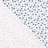 Tecido Popeline de Algodão Folhagem Azul - Ribes y Casals