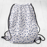 Tecido Popeline de Algodão Folhagem Azul - Ribes y Casals