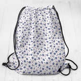 Tecido Popeline de Algodão Folhagem Azul - Ribes y Casals