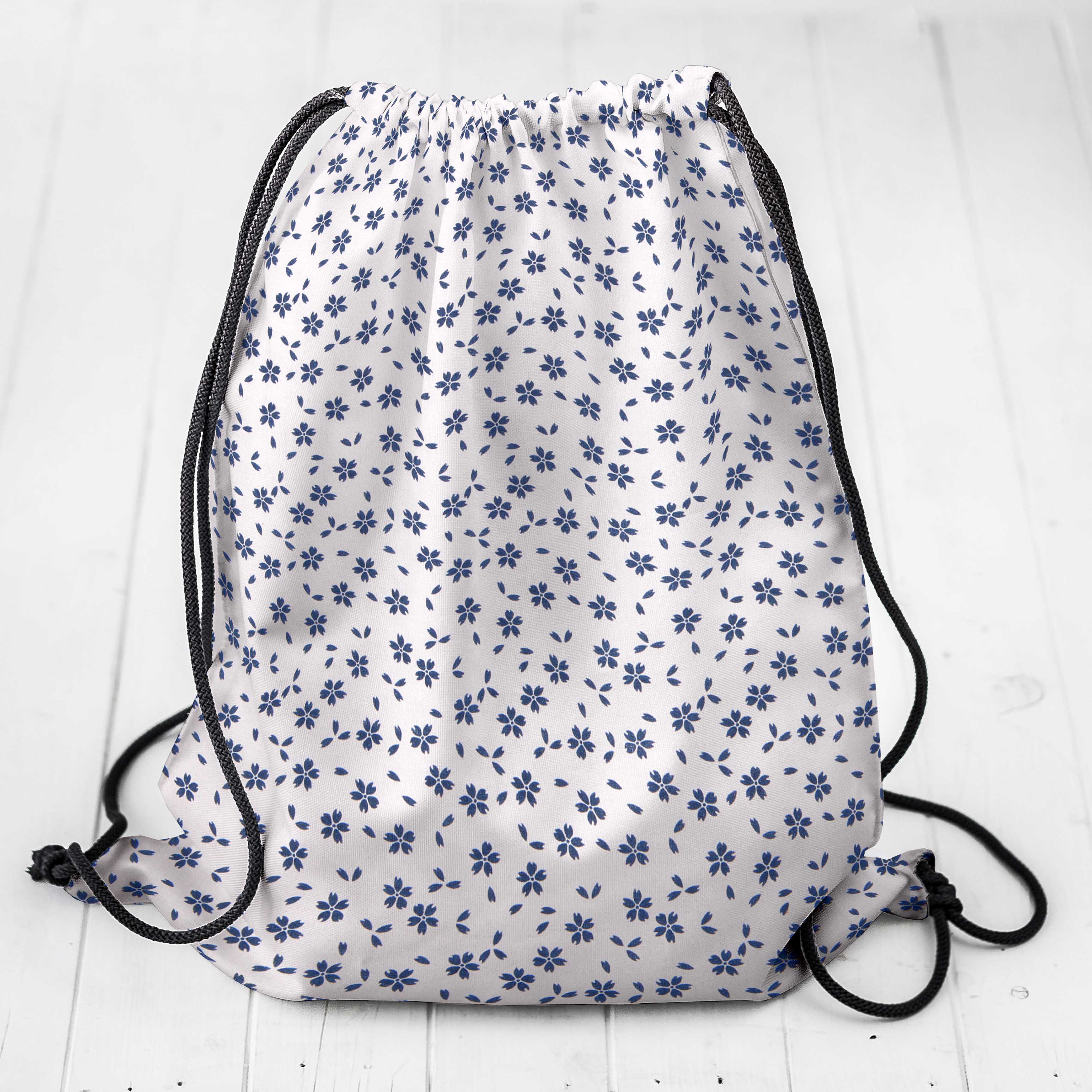 Tecido Popeline de Algodão Folhagem Azul - Ribes y Casals