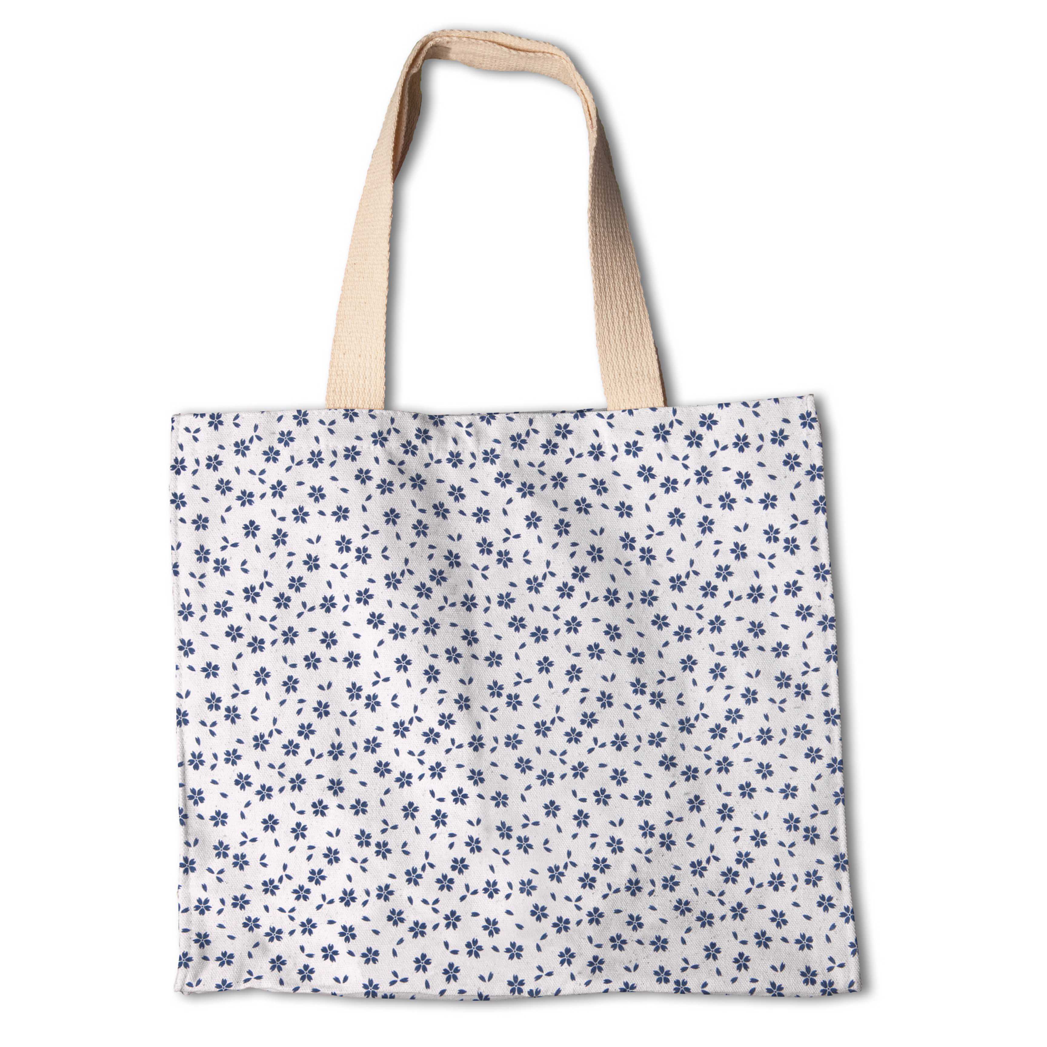 Tecido Popeline de Algodão Folhagem Azul - Ribes y Casals