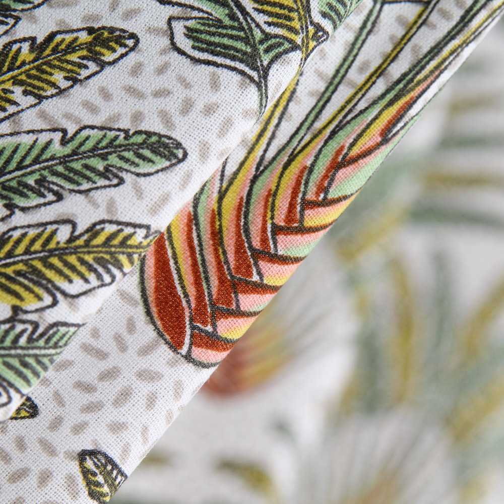 Tecido de Algodão Popeline Madagascar Branca - Ribes y Casals