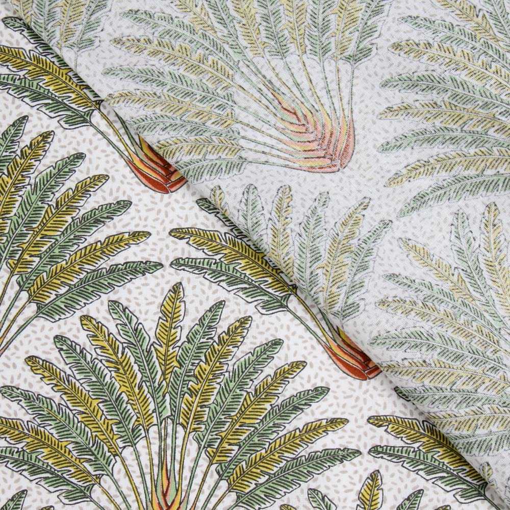 Tecido de Algodão Popeline Madagascar Branca - Ribes y Casals