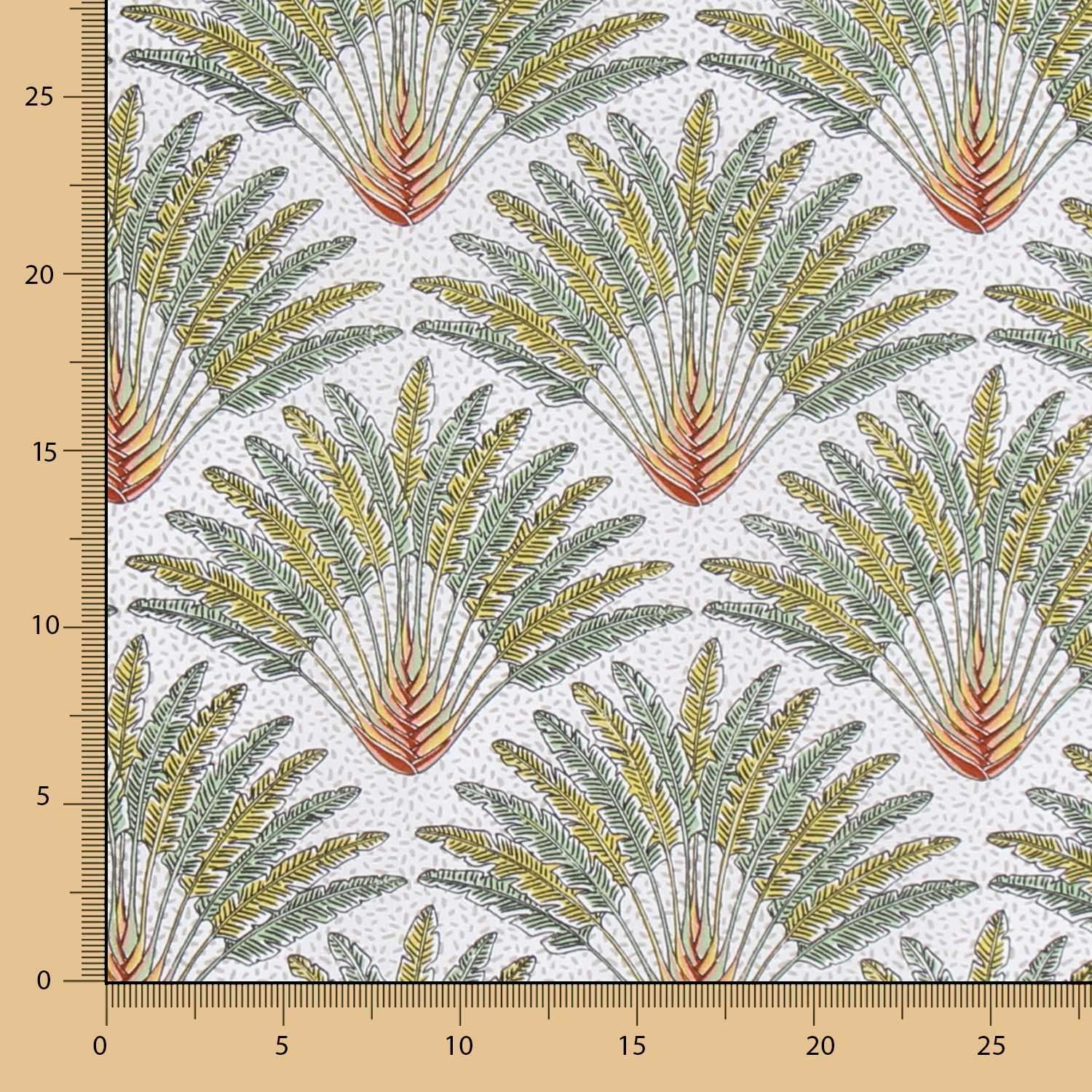 Tecido de Algodão Popeline Madagascar Branca - Ribes y Casals