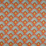 Tecido de Algodão Popeline Madagascar Laranja - Ribes y Casals