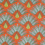 Tecido de Algodão Popeline Madagascar Laranja - Ribes y Casals
