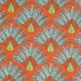 Tecido de Algodão Popeline Madagascar Laranja - Ribes y Casals