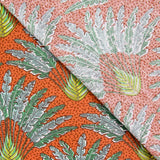 Tecido de Algodão Popeline Madagascar Laranja - Ribes y Casals