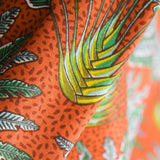 Tecido de Algodão Popeline Madagascar Laranja - Ribes y Casals