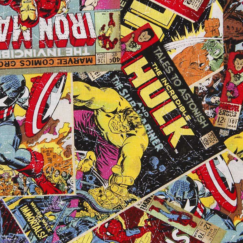 Tecido Popeline de Algodão Marvel Comics Retro - Ribes y Casals