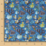 Tecido de Algodão Popeline México Azul - Ribes y Casals