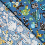 Tecido de Algodão Popeline México Azul - Ribes y Casals