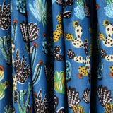 Tecido de Algodão Popeline México Azul - Ribes y Casals