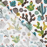 Tecido de Algodão Popeline México Branca - Ribes y Casals