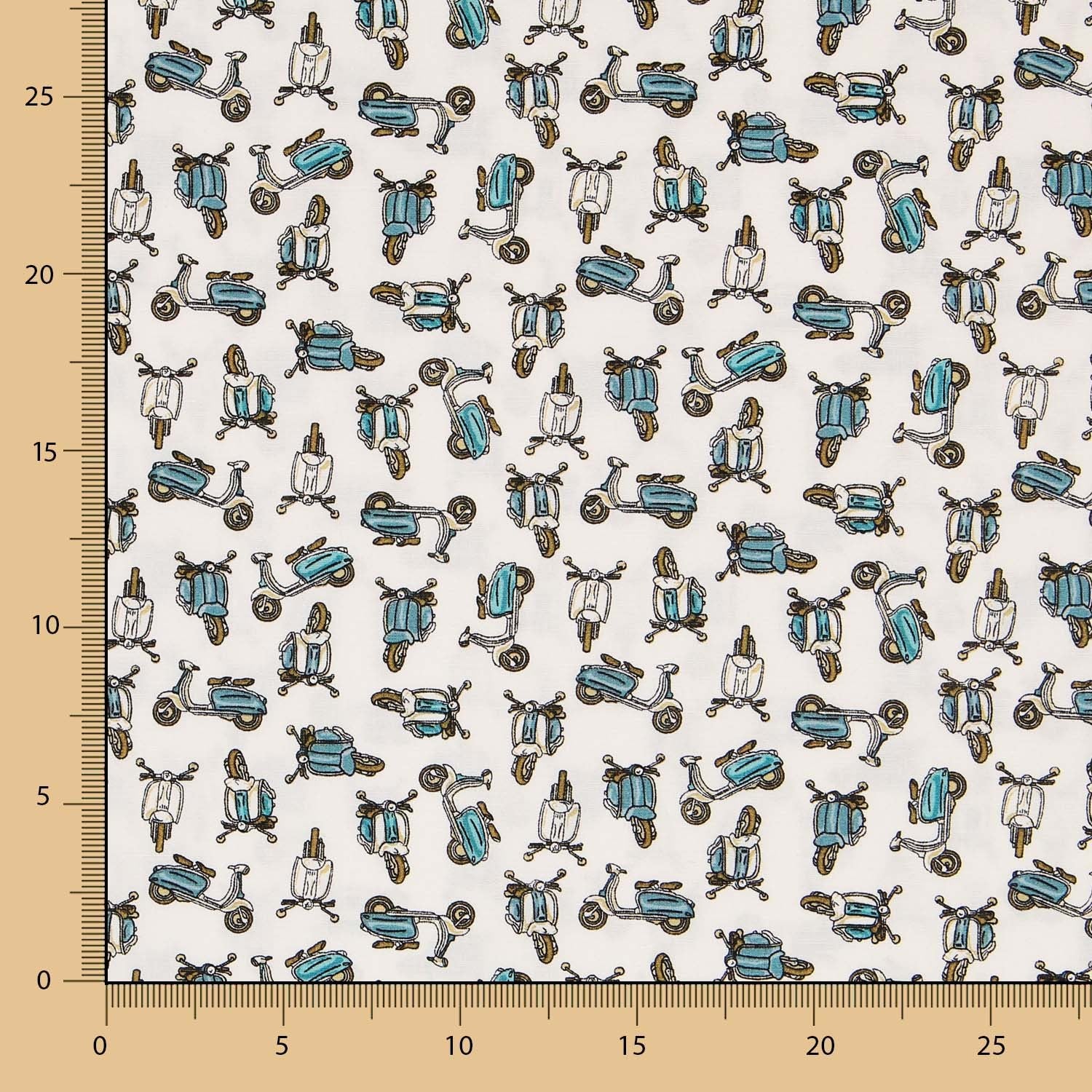 Popeline de Algodão Motorcycle - Ribes y Casals