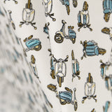 Popeline de Algodão Motorcycle - Ribes y Casals