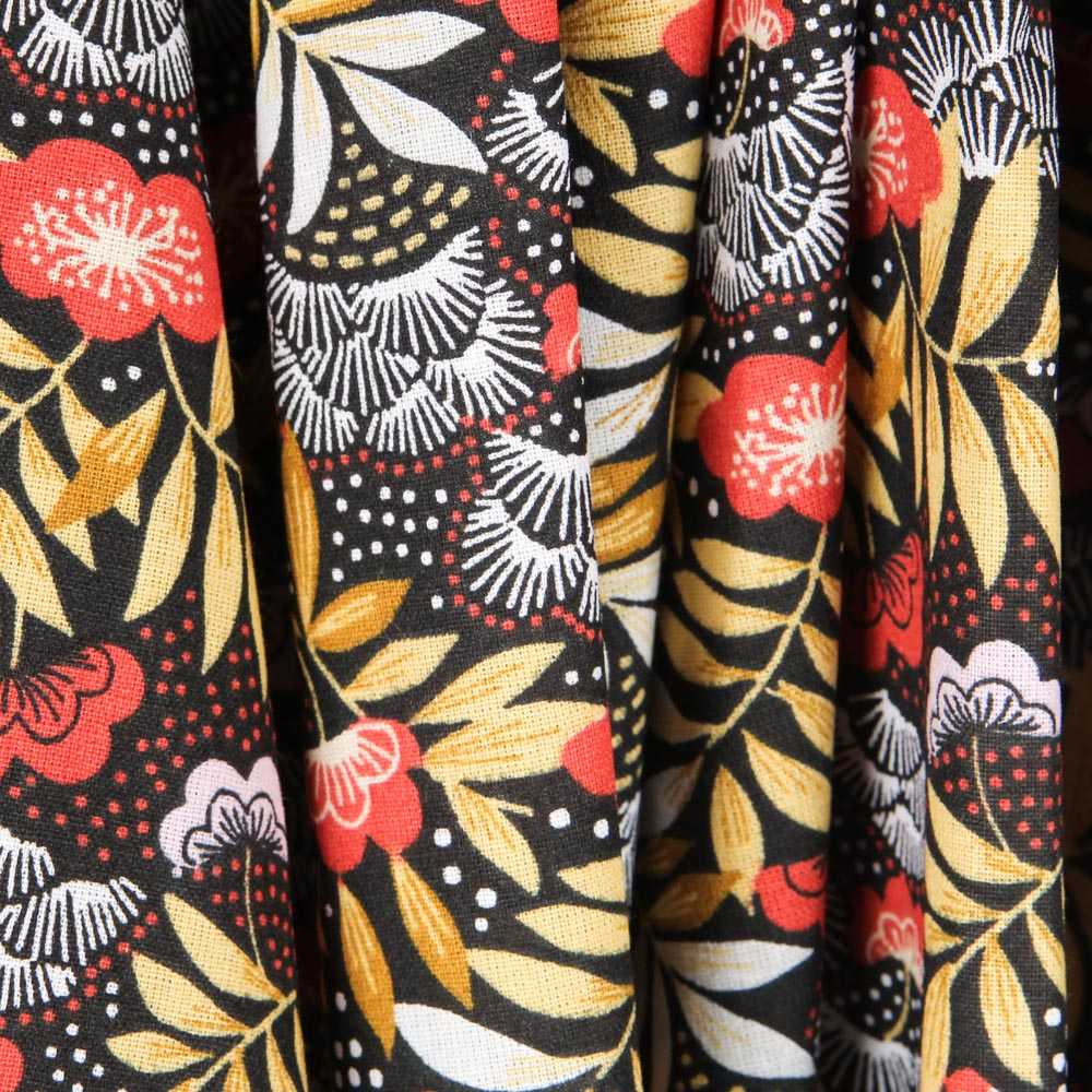 Tecido de Algodão Popeline Nagoya Vermelho - Ribes y Casals