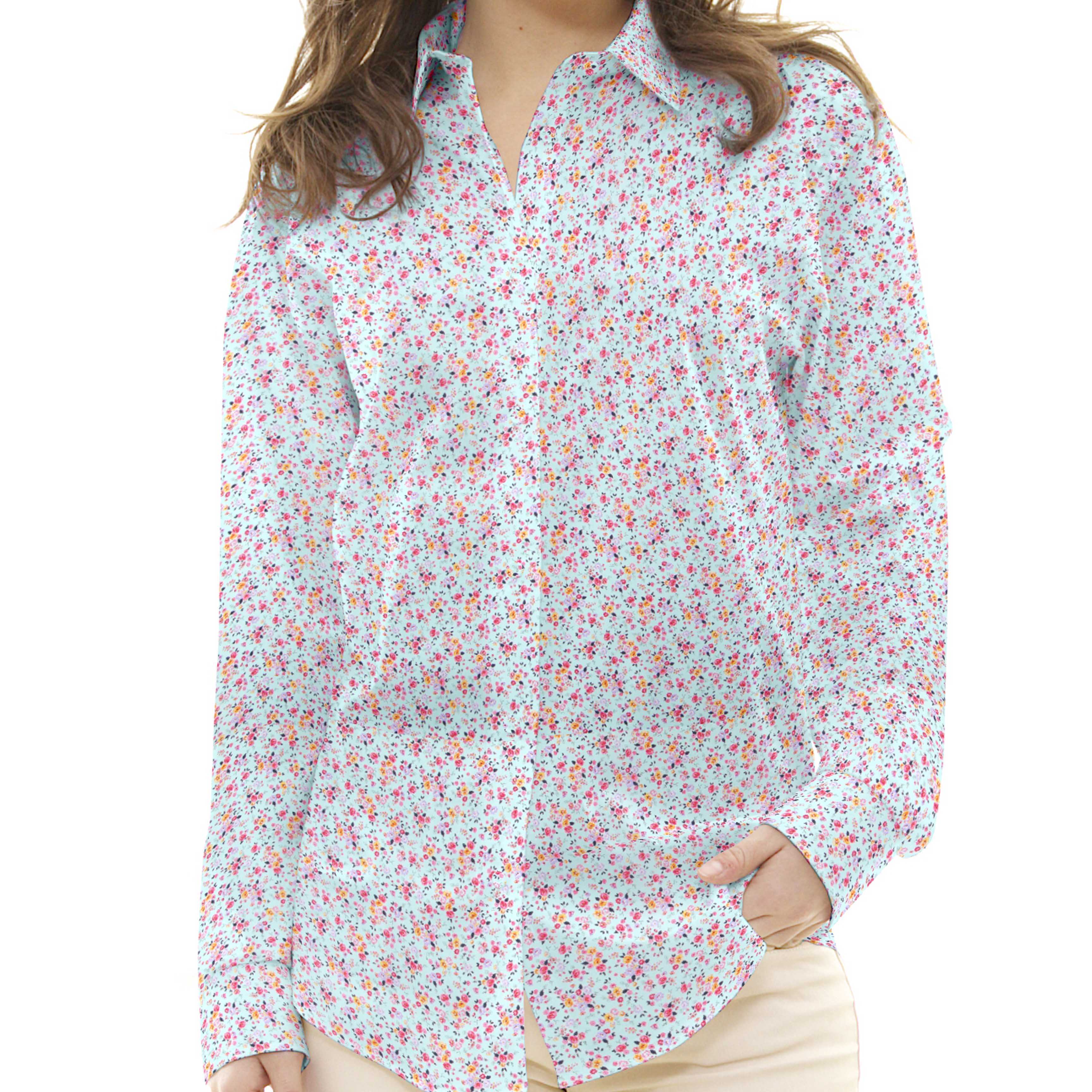 Popeline de Algodão Orgânico Cretona Azul - Ribes y Casals