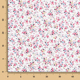 Popeline de Algodão Orgânico Cretona Rosa - Ribes y Casals