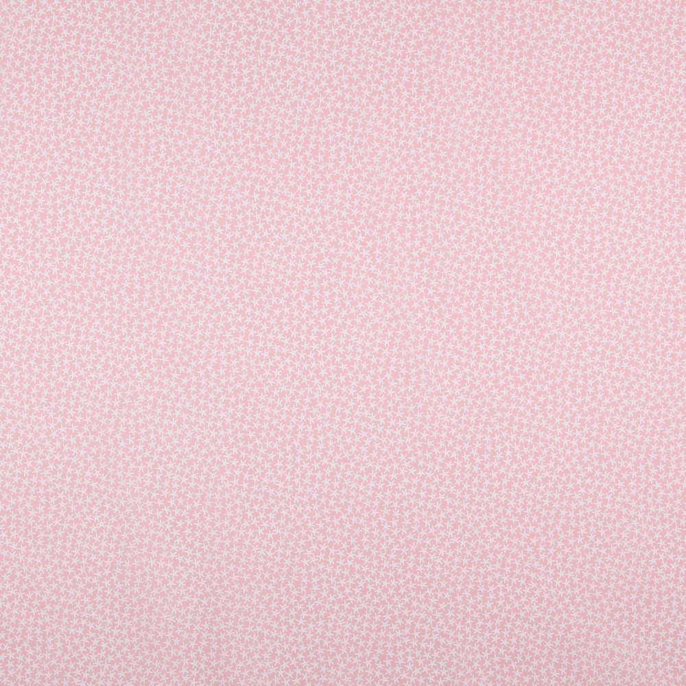 Popeline de Algodão Orgânico Estrelas Salmão - Ribes y Casals