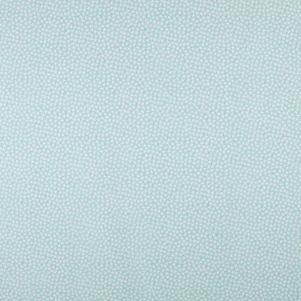 Popeline de Algodão Orgânico Estrelas Verde - Ribes y Casals