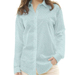 Popeline de Algodão Orgânico Estrelas Verde - Ribes y Casals