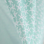 Popeline de Algodão Orgânico Estrelas Verde - Ribes y Casals