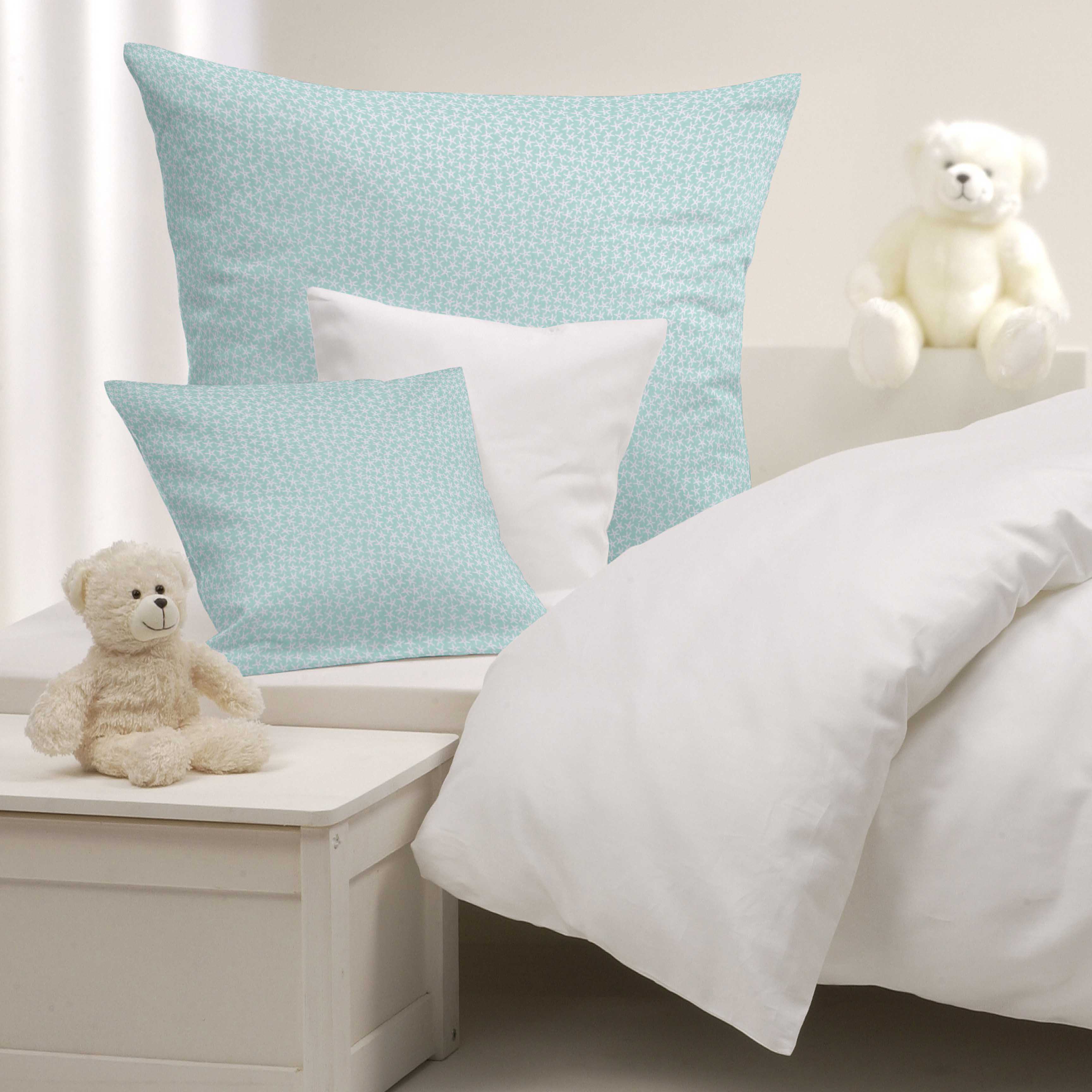 Popeline de Algodão Orgânico Estrelas Verde - Ribes y Casals