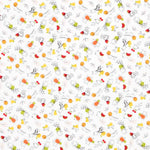 Popeline de Algodão Orgânico Zoo Vermelho - Ribes y Casals