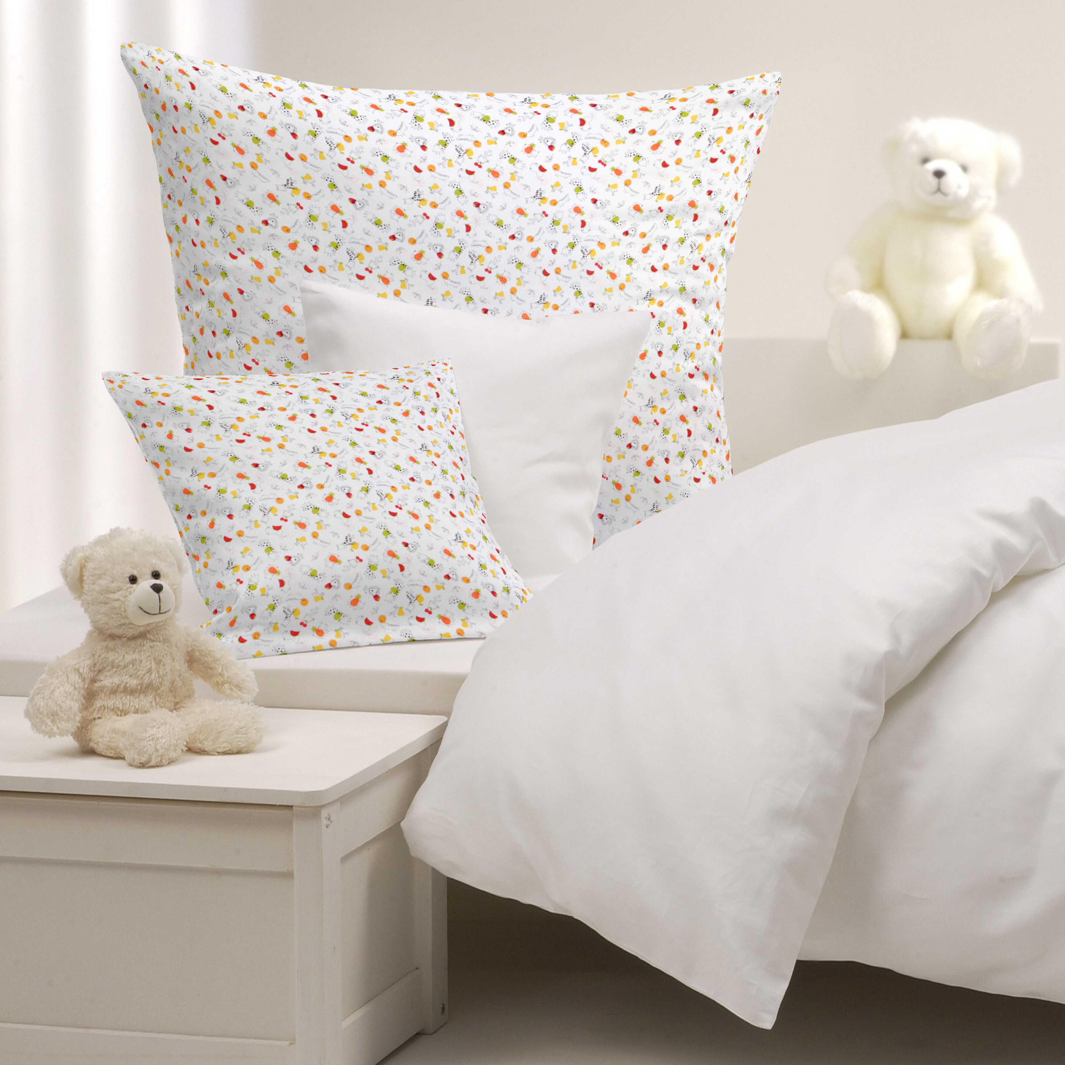 Popeline de Algodão Orgânico Zoo Vermelho - Ribes y Casals