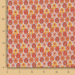 Tecido Popeline de Algodão Plumas Laranja - Ribes y Casals
