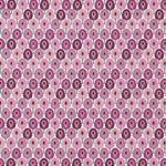 Tecido Popeline de Algodão Plumas Violeta - Ribes y Casals