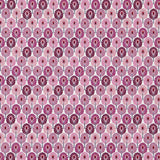 Tecido Popeline de Algodão Plumas Violeta - Ribes y Casals