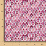 Tecido Popeline de Algodão Plumas Violeta - Ribes y Casals