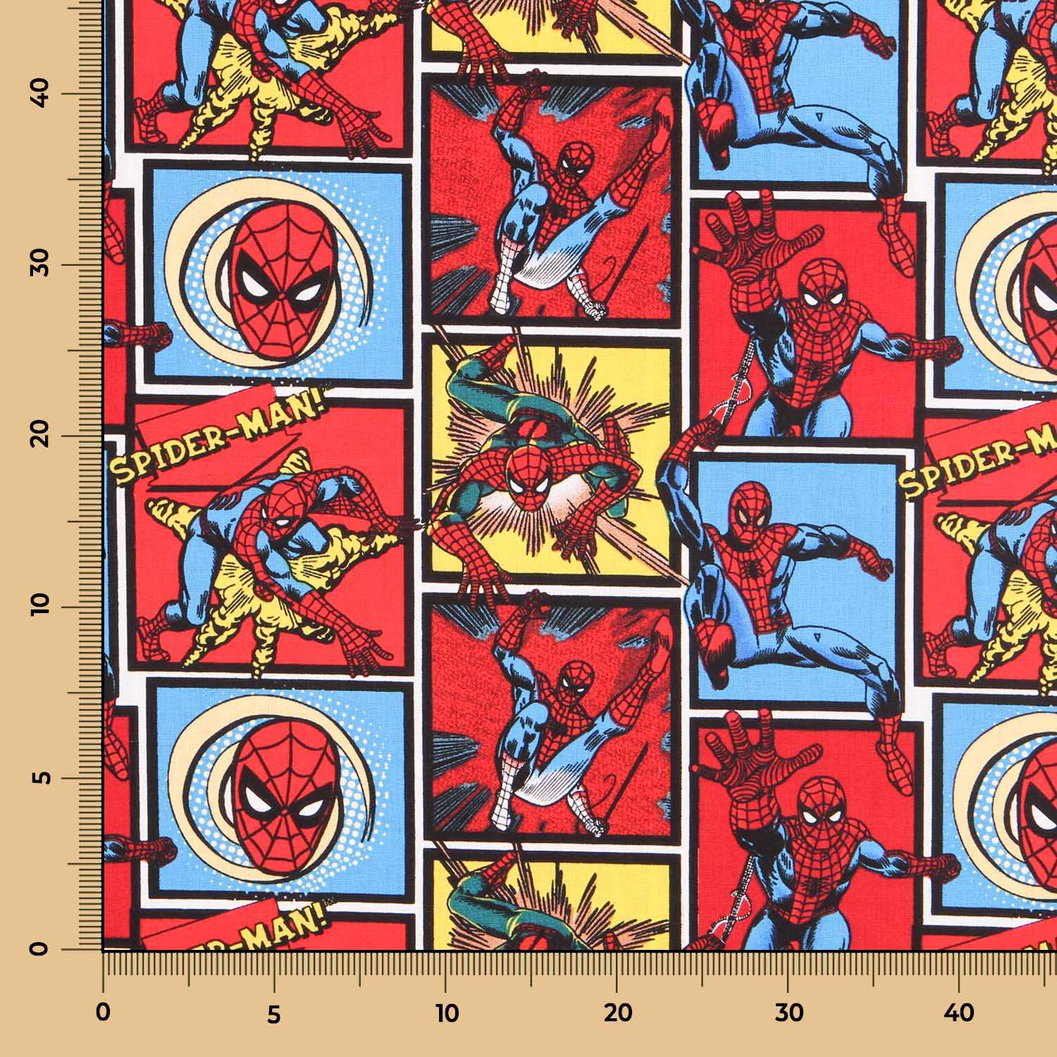 Tecido Algodão Homem Aranha - Ribes y Casals