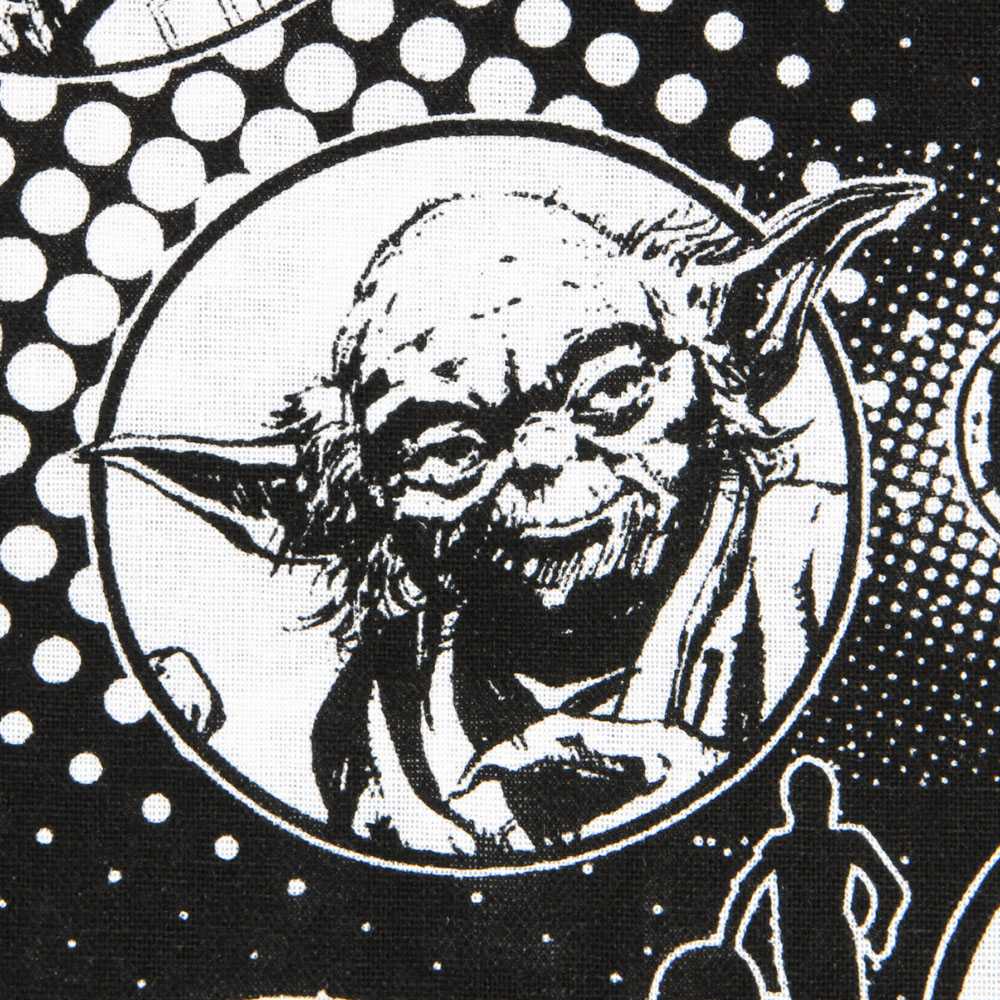 Tecido Popeline Star Wars Preto - Ribes y Casals