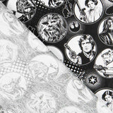 Tecido Popeline Star Wars Preto - Ribes y Casals