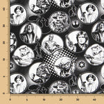 Tecido Popeline Star Wars Preto - Ribes y Casals