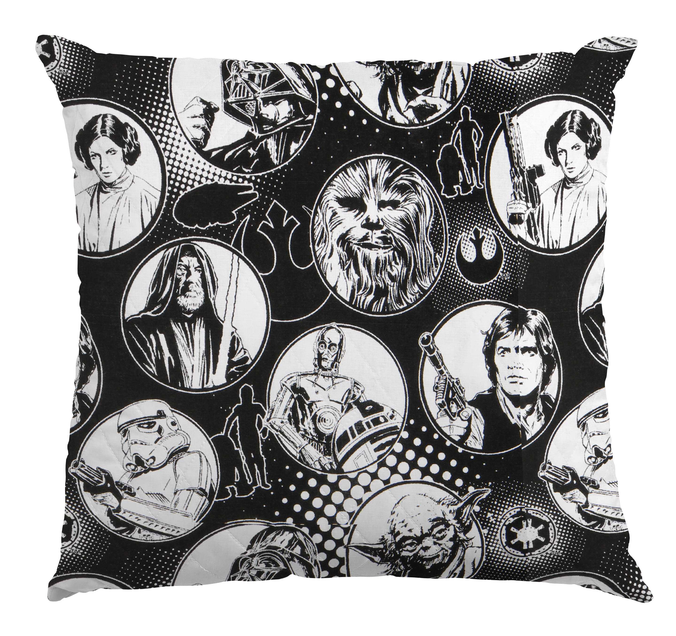 Tecido Popeline Star Wars Preto - Ribes y Casals