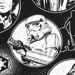 Tecido Popeline Star Wars Preto - Ribes y Casals