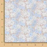 Tecido de Algodão Popeline Tropical Azul - Ribes y Casals