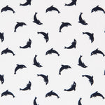 Popeline Golfinhos Branca - Ribes y Casals