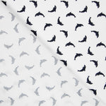 Popeline Golfinhos Branca - Ribes y Casals