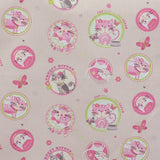 Popeline Estampado Gatos Rosa - Ribes y Casals