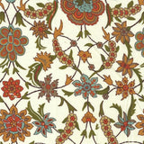 Popeline Flor Fundo Bege - Ribes y Casals