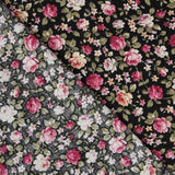 Popeline Floral Cretona Preto - Ribes y Casals