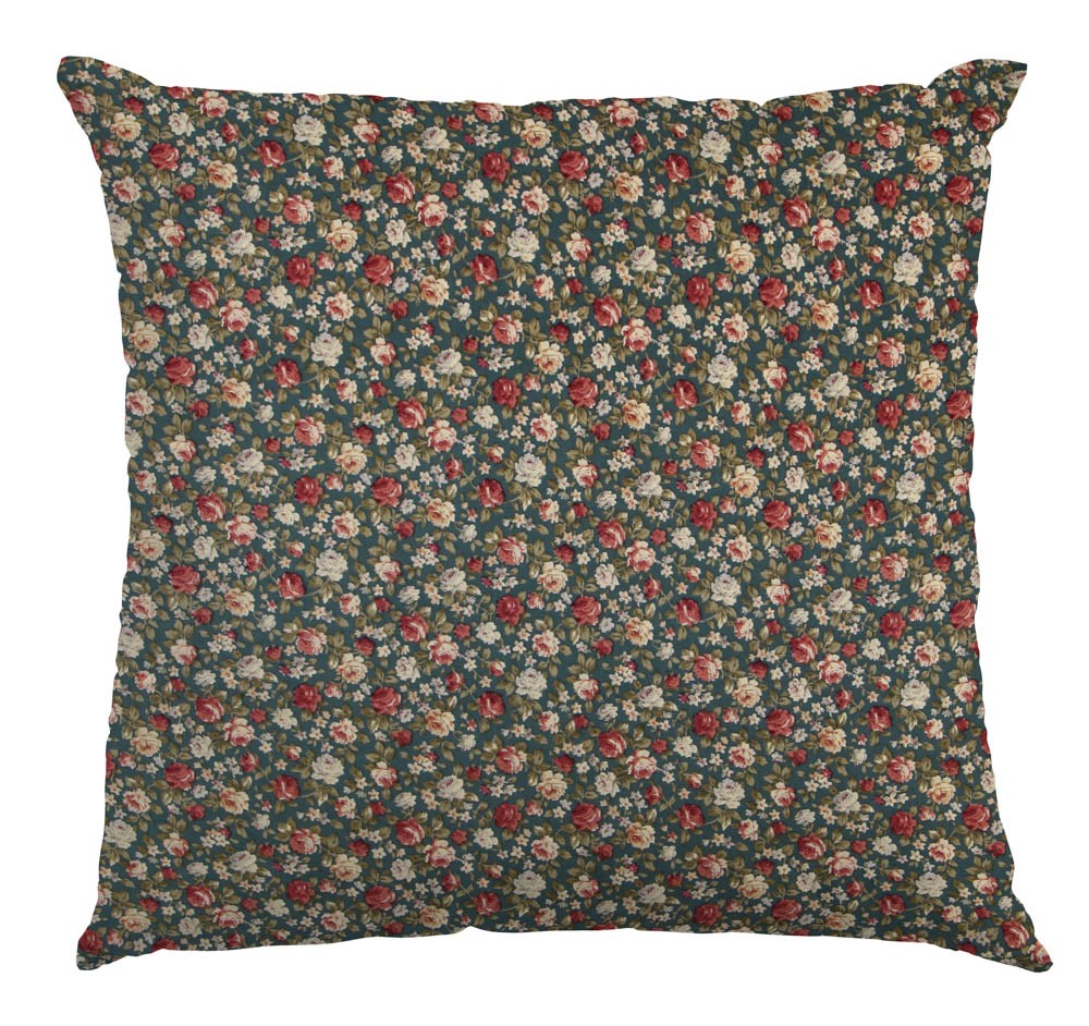 Popeline Floral Cretona Verde - Ribes y Casals