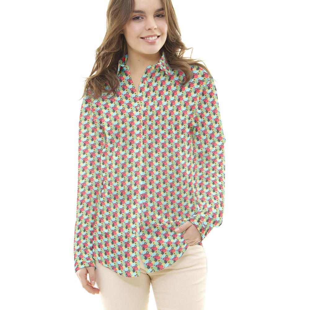 Popeline Floral Multicolorido - Ribes y Casals